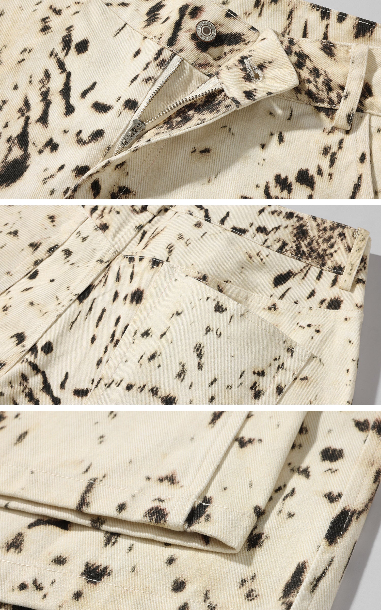 0122stepll Leopard Straight-Leg Pants