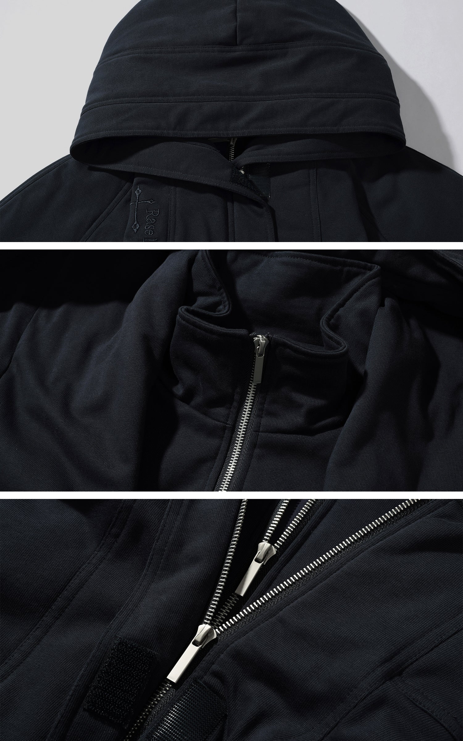 Rase le sol Sculptural Oversized Hoodie with Structured Drape