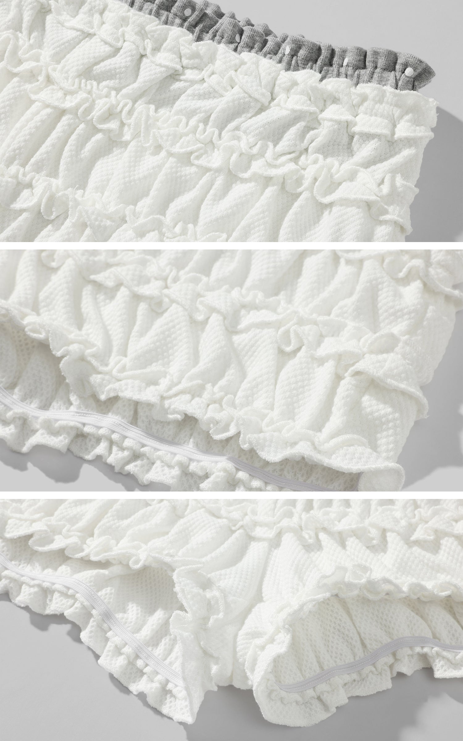 DreamyNerd Ruffled Knit Lounge Shorts - PINKPARKS
