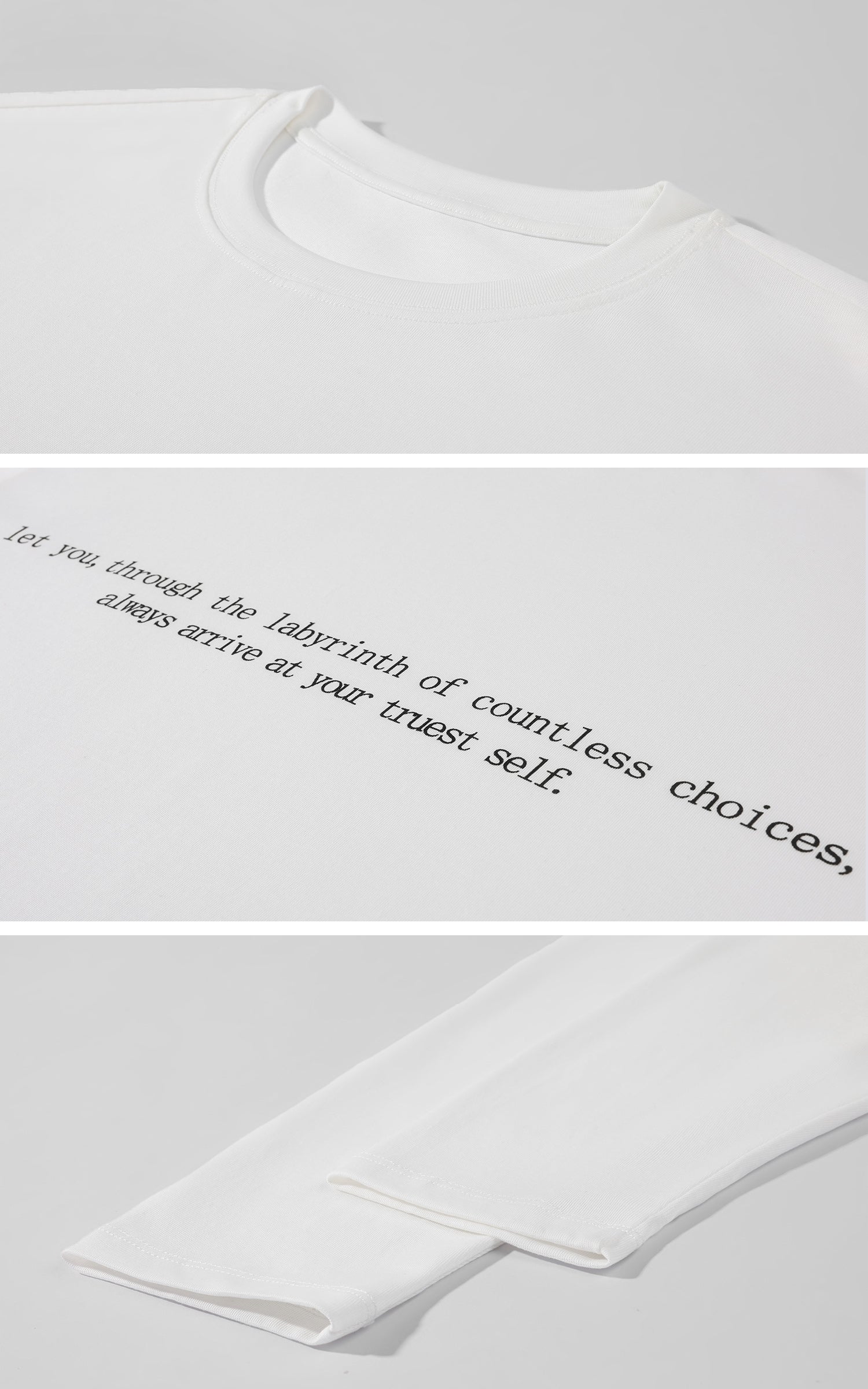 0122stepll T-shirt à manches longues oversize Labyrinthe