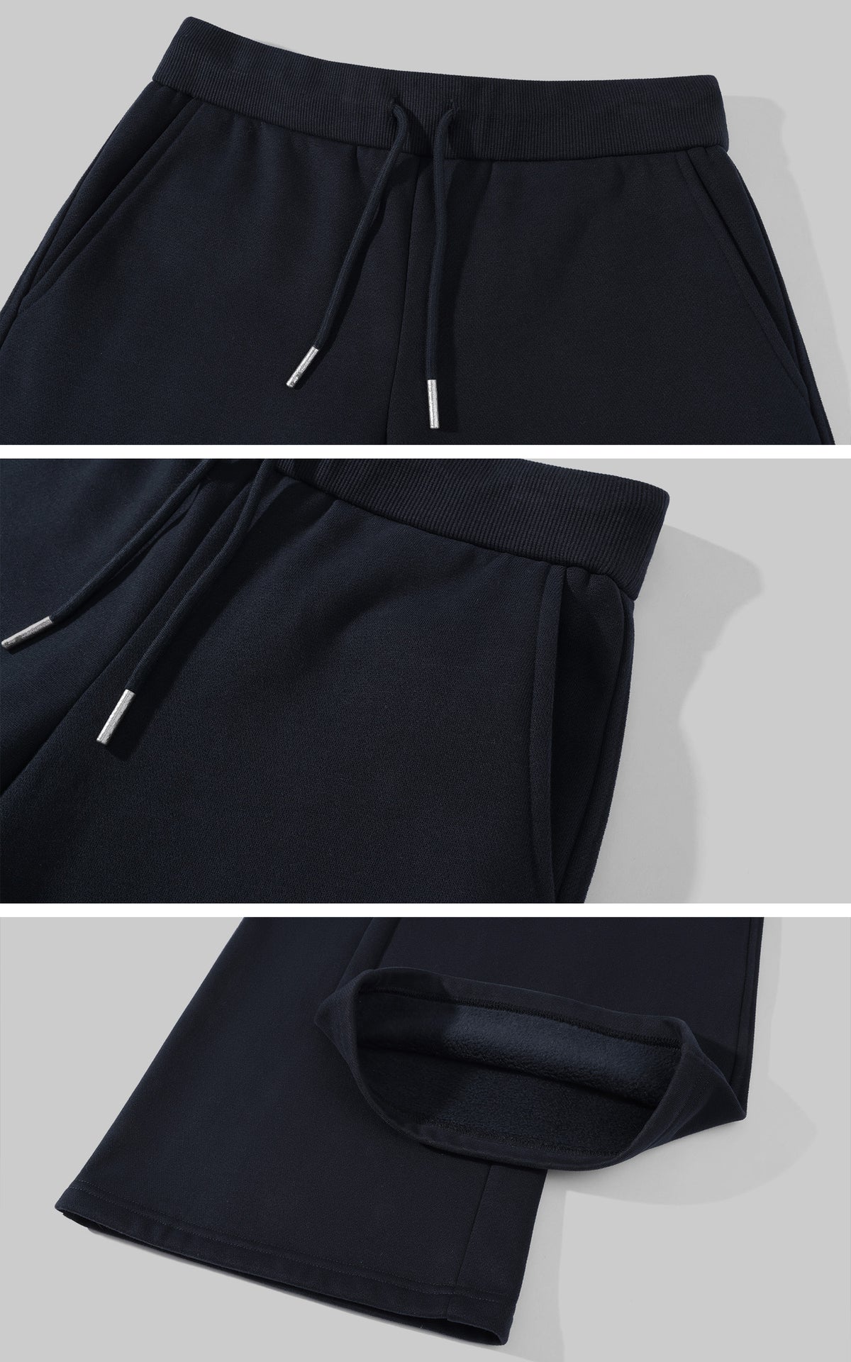 Hydrae Plush-Trim Zip-Up Hoodie &amp; Wide-Leg Sweatpants Set