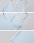 IAMXIAA Scoop Neck Racerback Fitted Tank Top
