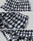 WARDEN EDGE Gingham Bubble Mini Shorts