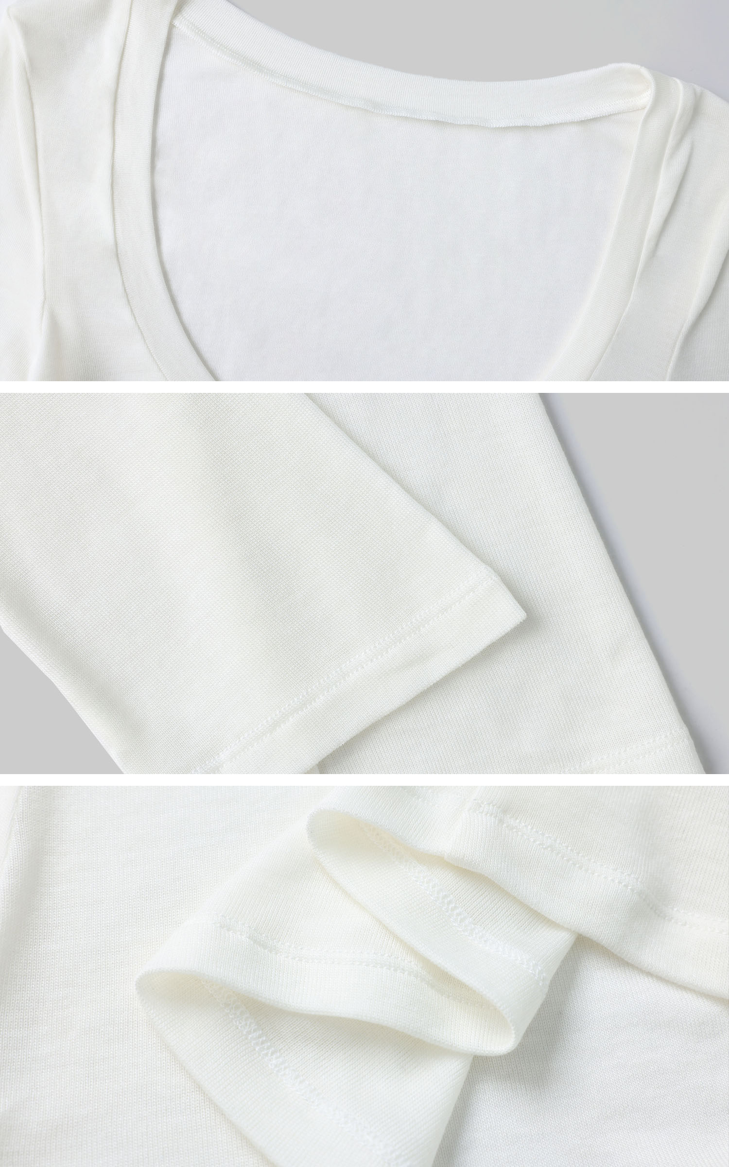 0122stepll Cropped Inner Layer Long Sleeve T-Shirt