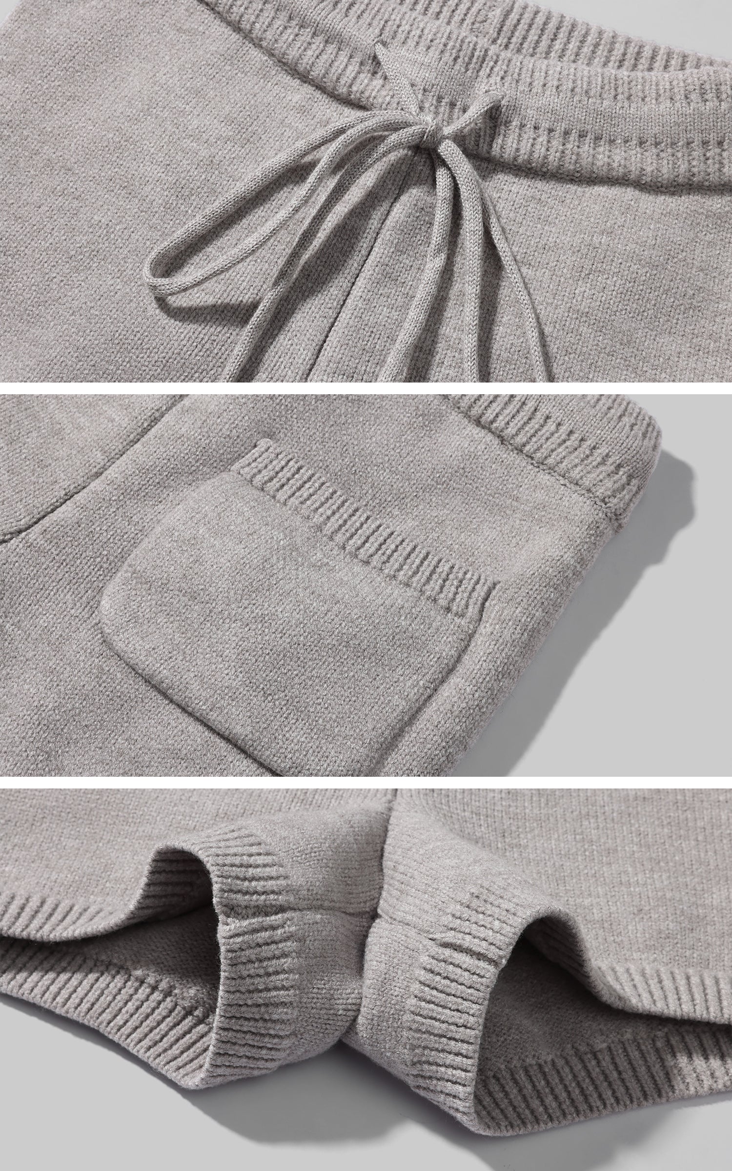 WARDEN EDGE Furry Hood Jacket &amp; Knit Hood Hat Set with Slim Top and Drawstring Shorts