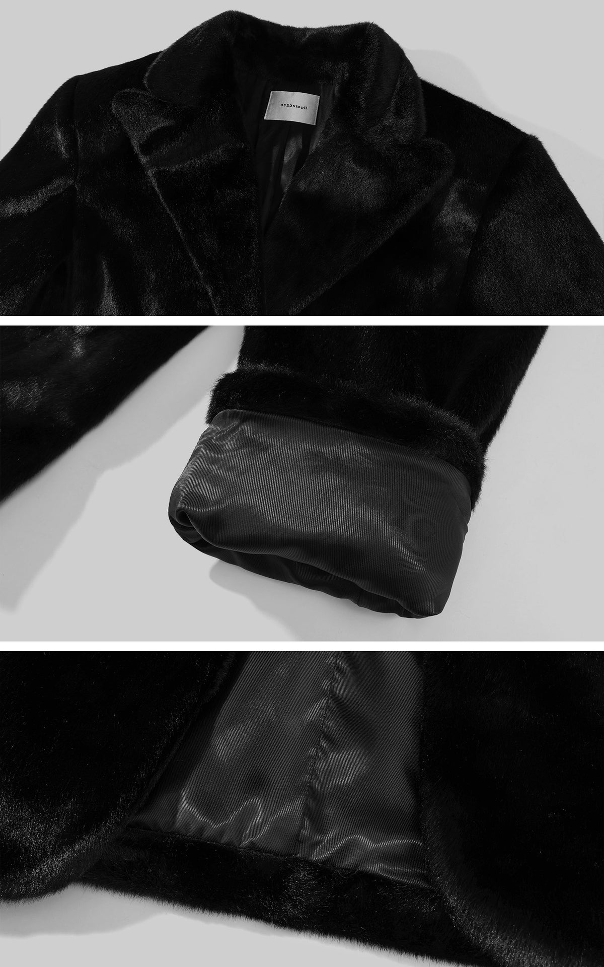 0122stepll Oversized Military Belted Long Wool Trench Coat
