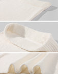 0122stepll Tie-Front Cardigan Button Knit Vest Maxi Skirt Set