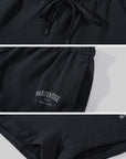 WARDEN EDGE Cropped Graphic Hoodie & Shorts Set