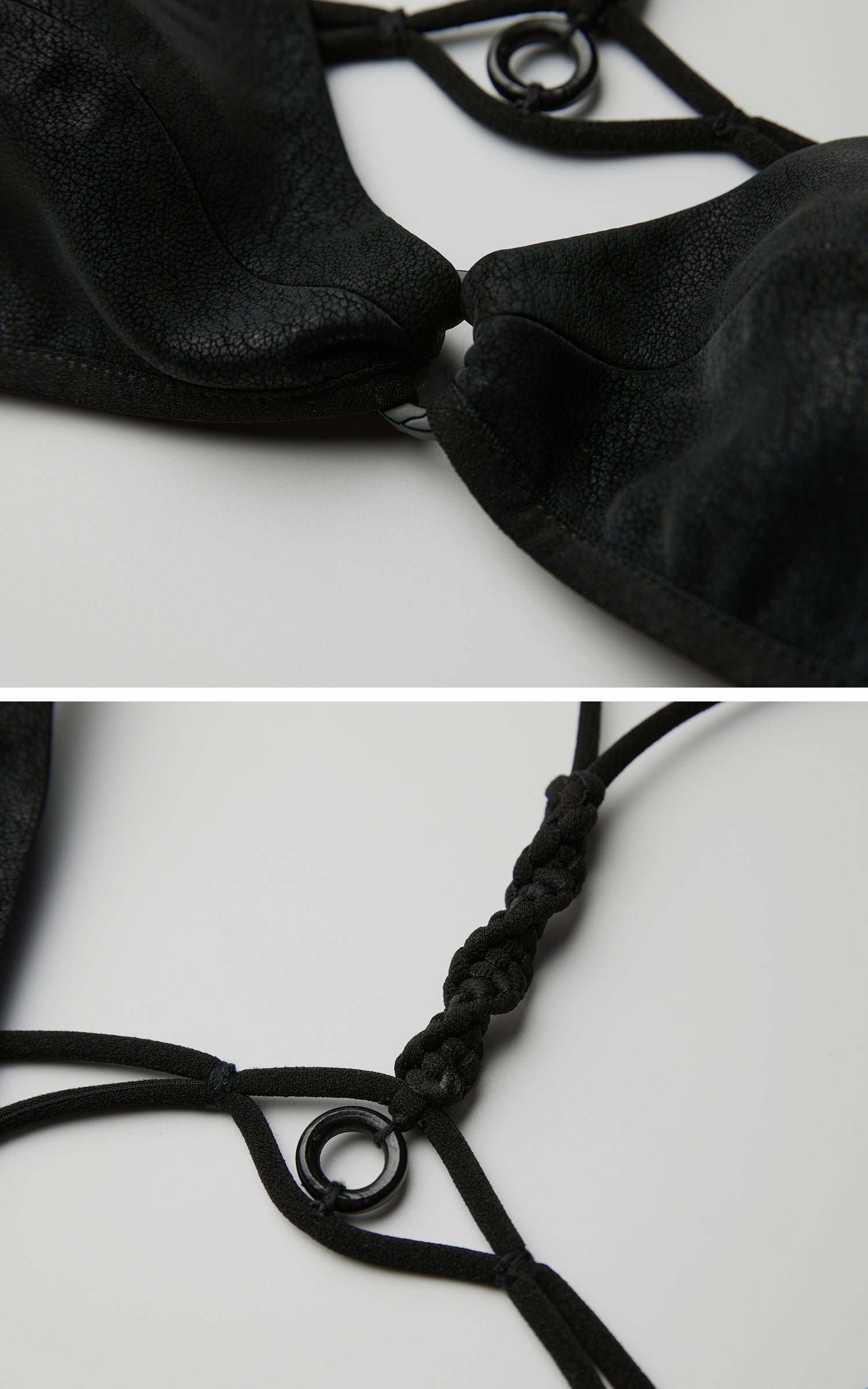 DOINDULGE Braided Strap Detail Bralette Top