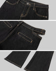 IAMXIAA Low-Rise Dark Wash Flare Jeans