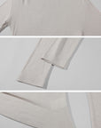 WARDEN EDGE Haut drapé épaules dénudées & ensemble effet suédine Short
