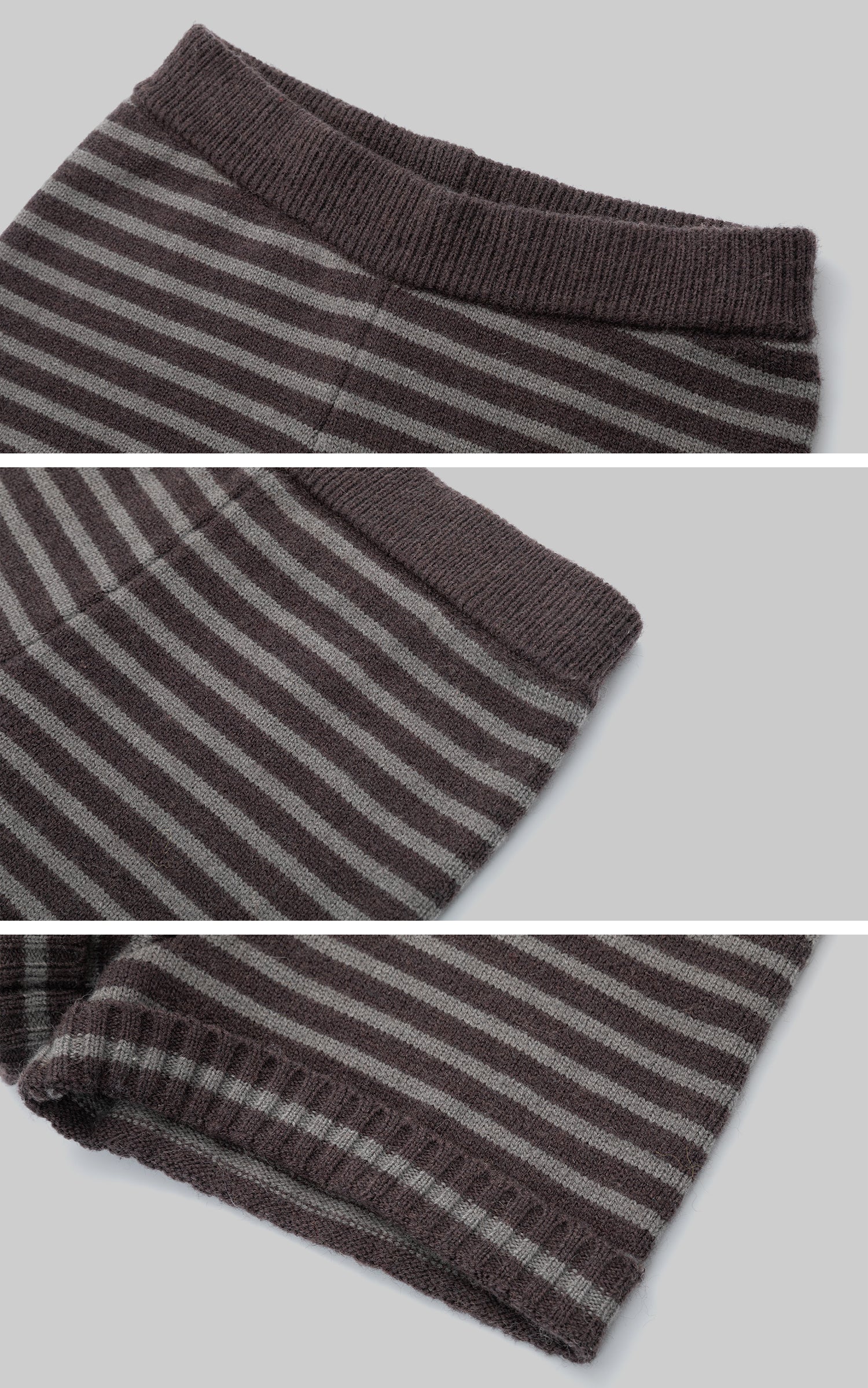 IAMXIAA Striped Knit Low-Rise Shorts