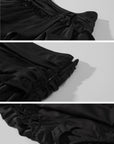 Rase le sol Ruched Ruffle Bubble Mini Skirt