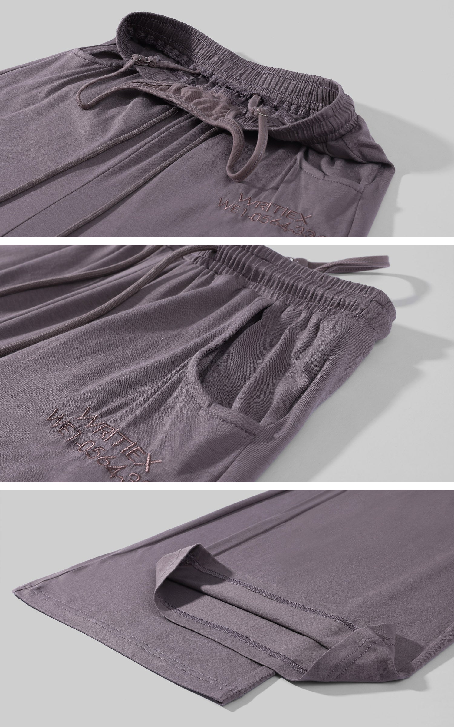 WARDEN EDGE Minimal Zip Hoodie &amp; Camisole &amp; Wide Leg Pants Three Piece Set