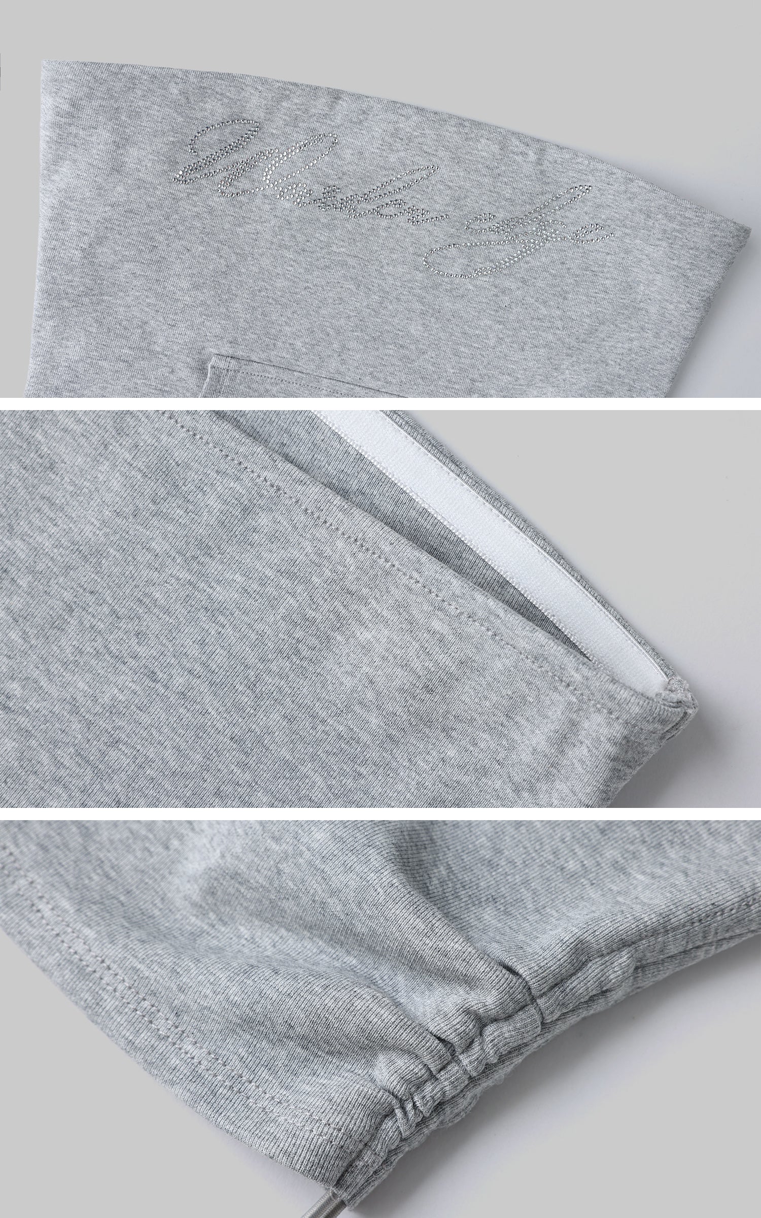 WARDEN EDGE Grey Contrast-Layered Lounge Set - PINKPARKS