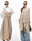 IAMXIAA Convertible Trench Bandeau Top