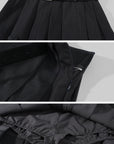 WARDEN EDGE Low-Rise Belted Pleated Mini Skirt