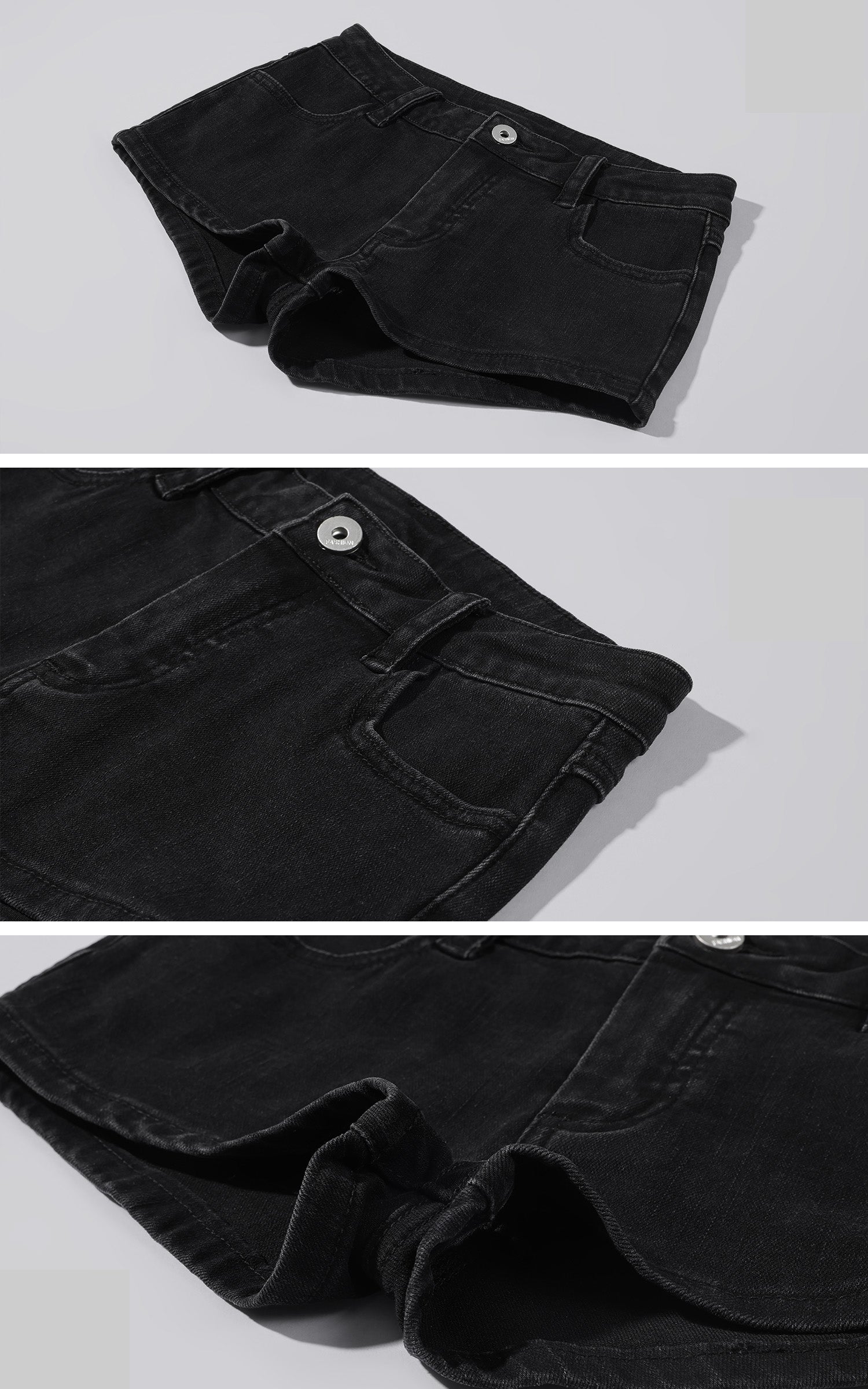 WARDEN EDGE Jean taille basse Short &amp; Bas cuisse à ruban