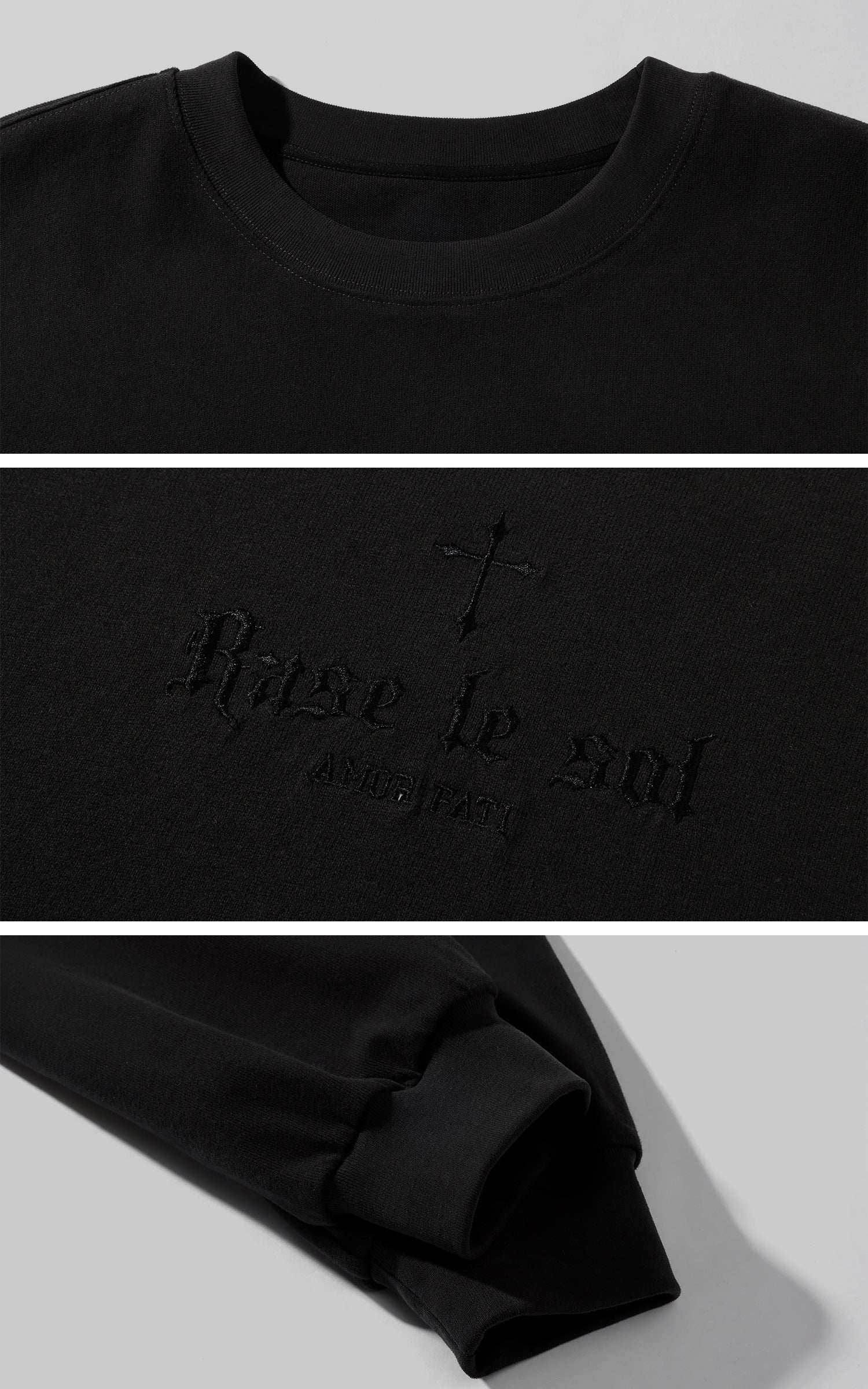 Rase le sol Embroidered Oversized Sweatshirt
