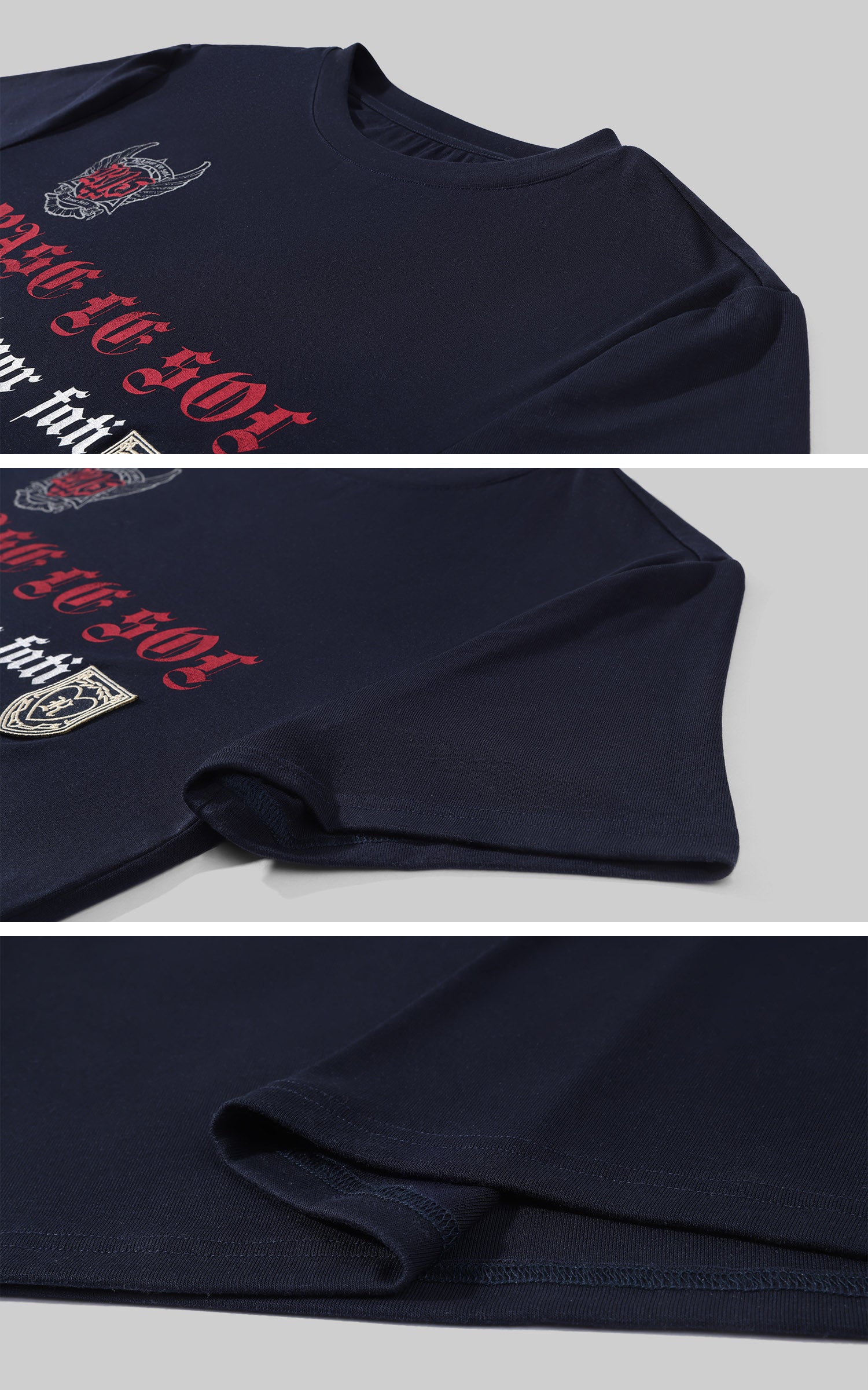 Rase le sol Amor Fati Cropped Graphic T-Shirt