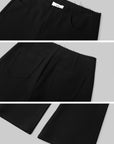 IAMXIAA Low-Rise Raw-Edge Tailored Flared Pants
