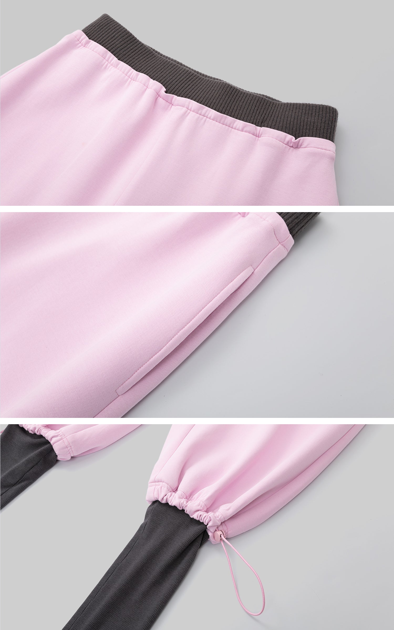 IAMXIAA Low-Rise Layered Look Jogger Pants