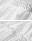 DOINDULGE Bird Patch Panel Maxi Skirt with Raw Volume Silhouette