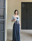 Hydrae Soft Tie Front Cropped Cardigan Top
