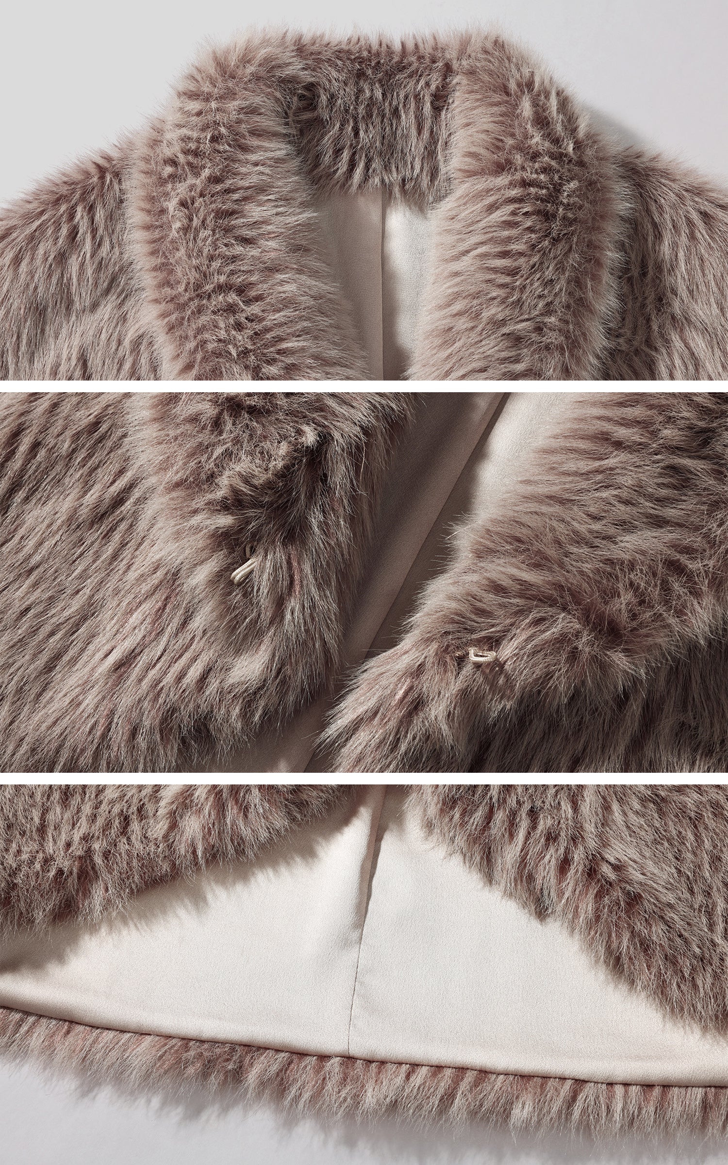 ROVENTE Faux Fur Cropped Jacket