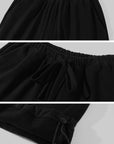 0122stepll Oversized Drawstring Wide-Leg Adjustable Hem Utility Pants