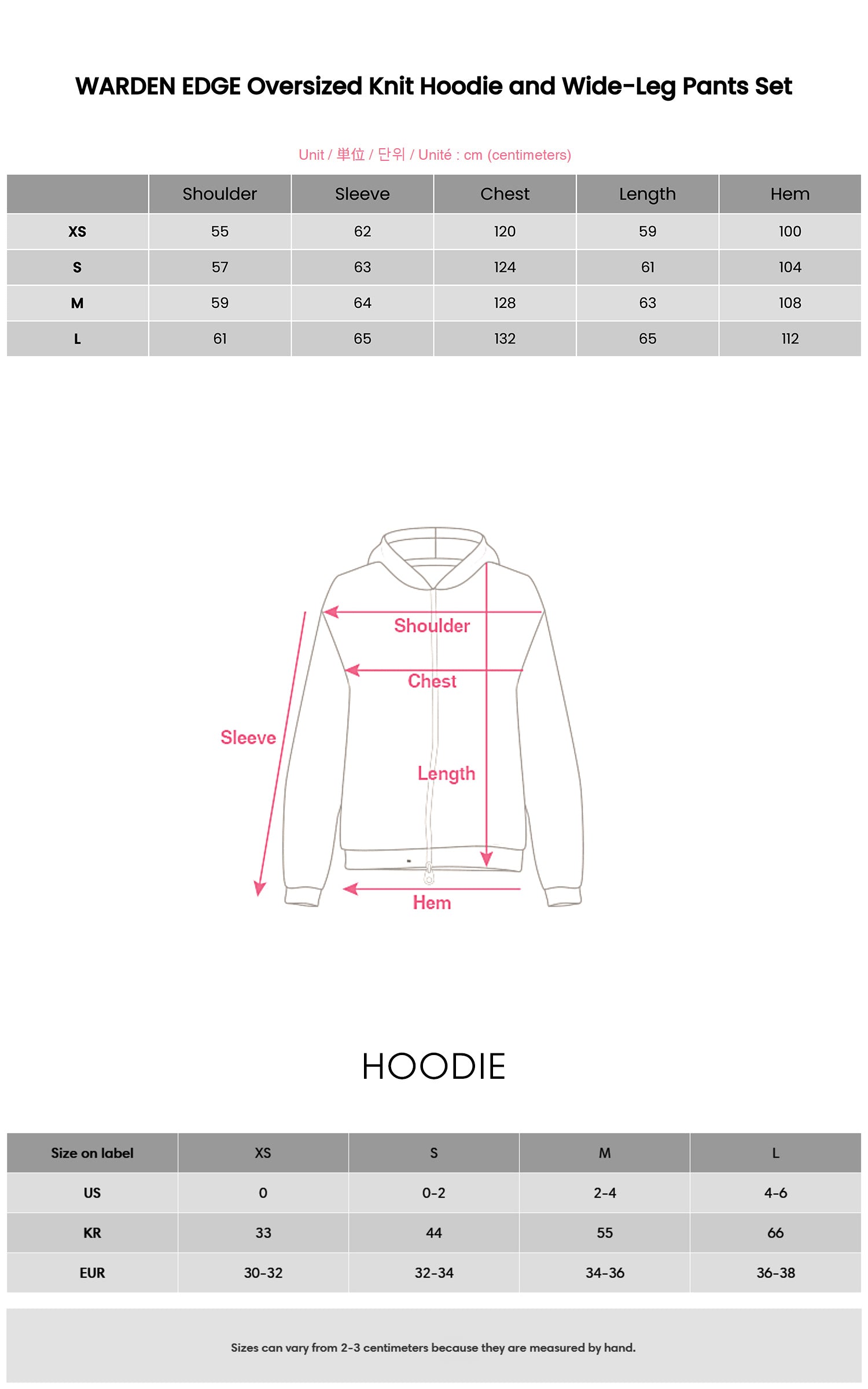 WARDEN EDGE Ensemble sweat à capuche en maille oversize et pantalon large