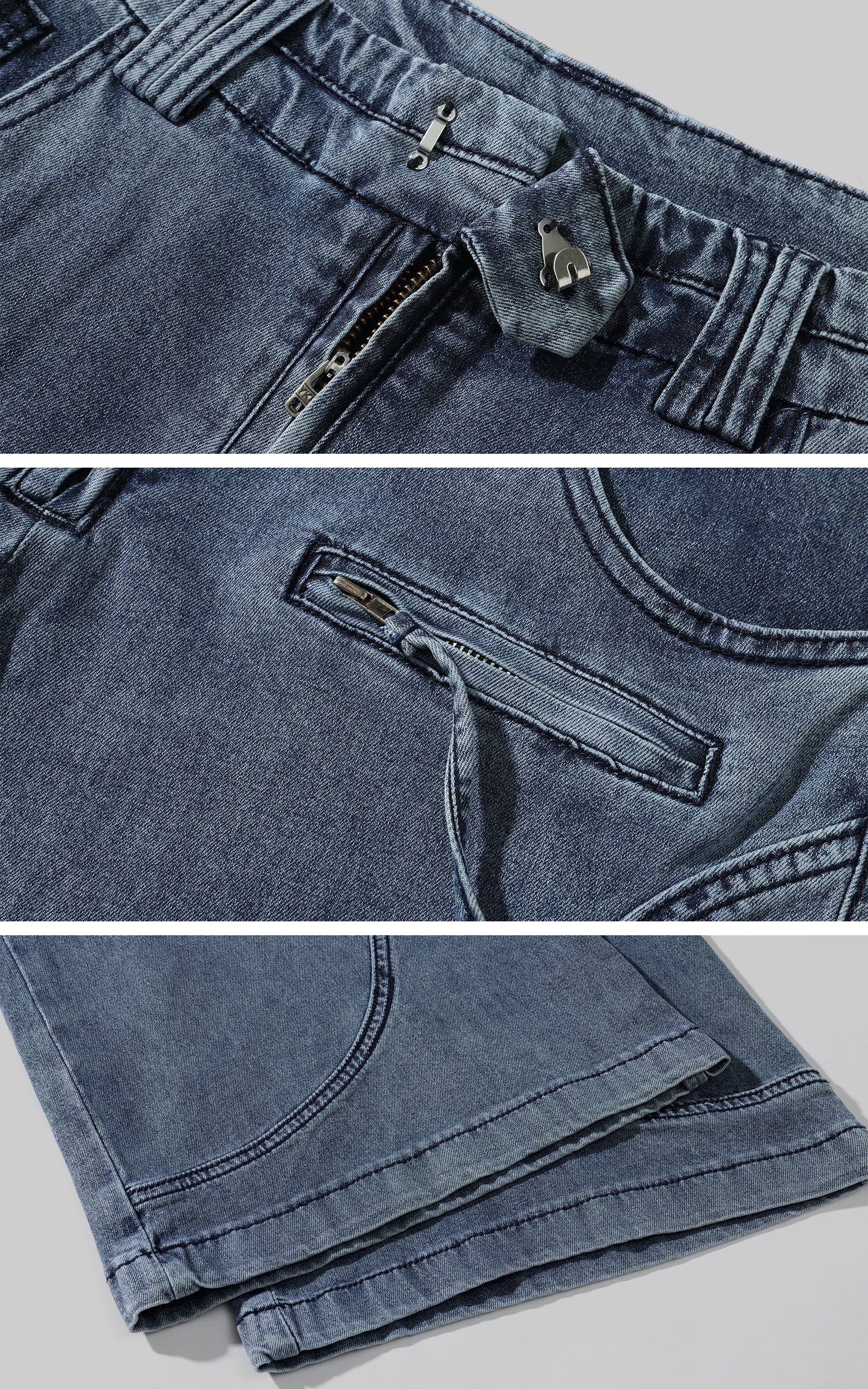 Rase le sol Deconstructed Paneled Straight-Leg Jeans - PINKPARKS