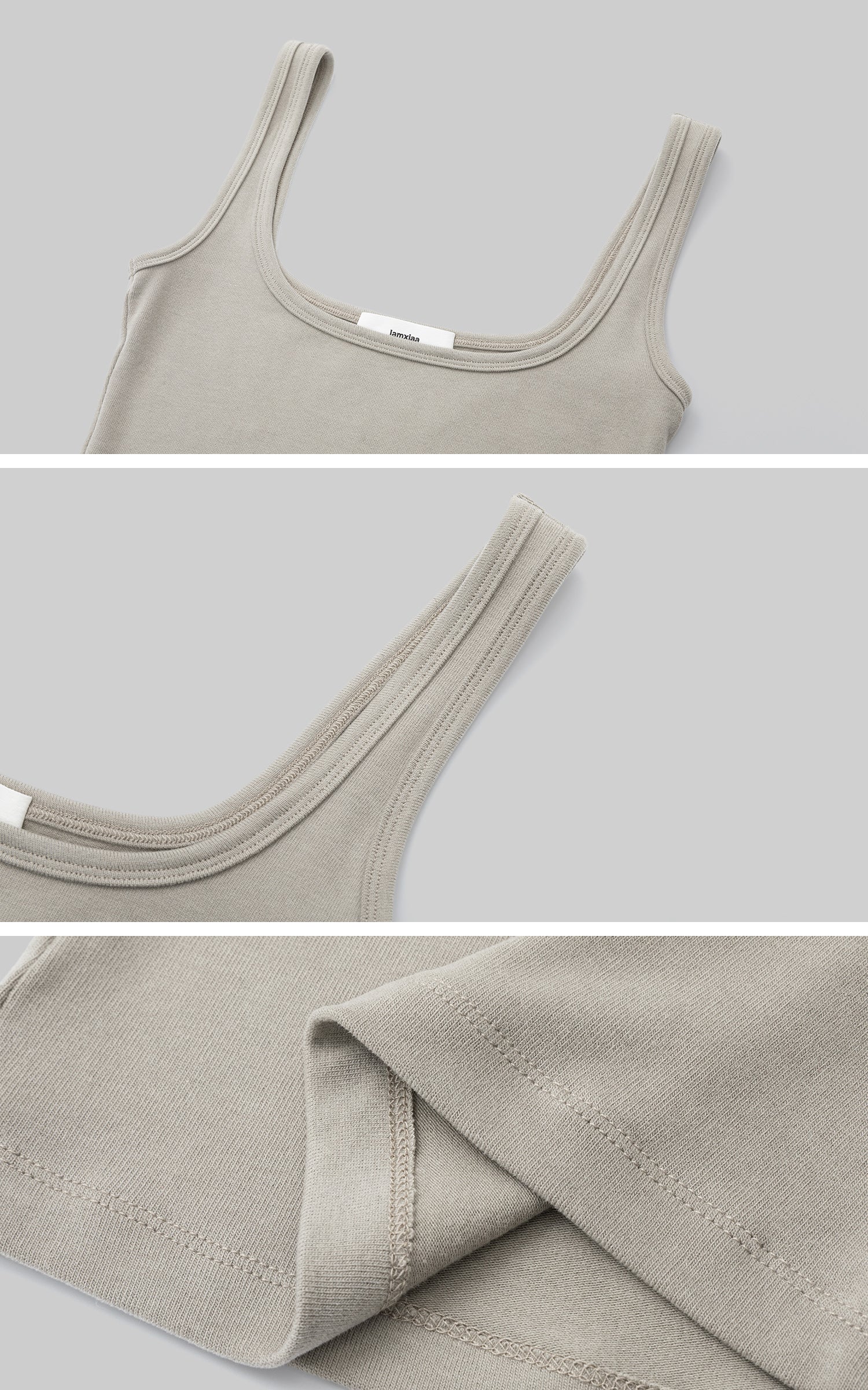 IAMXIAA Square Neck Slim Fit Tank Top