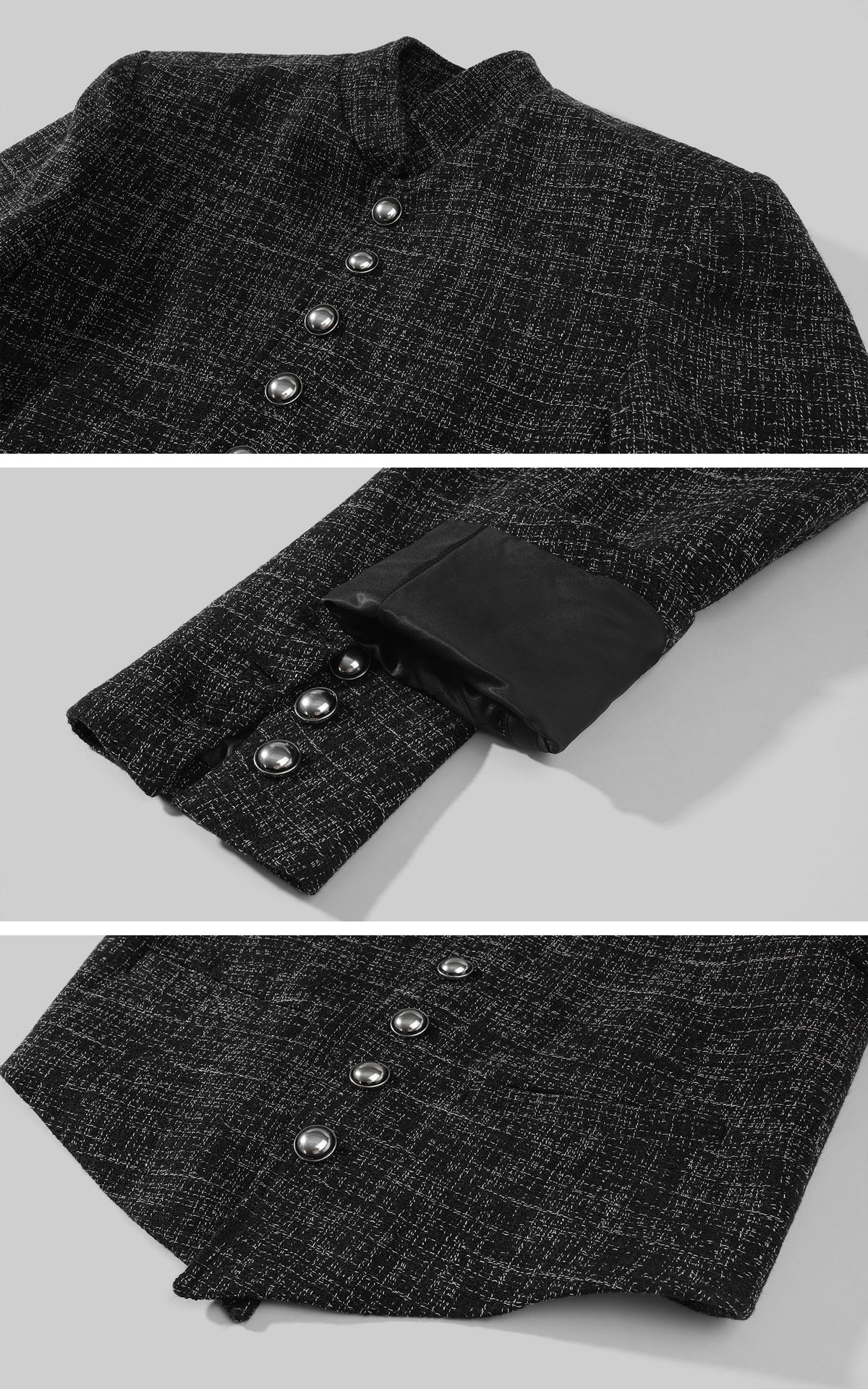 WARDEN EDGE Structured Tweed Cropped Jacket
