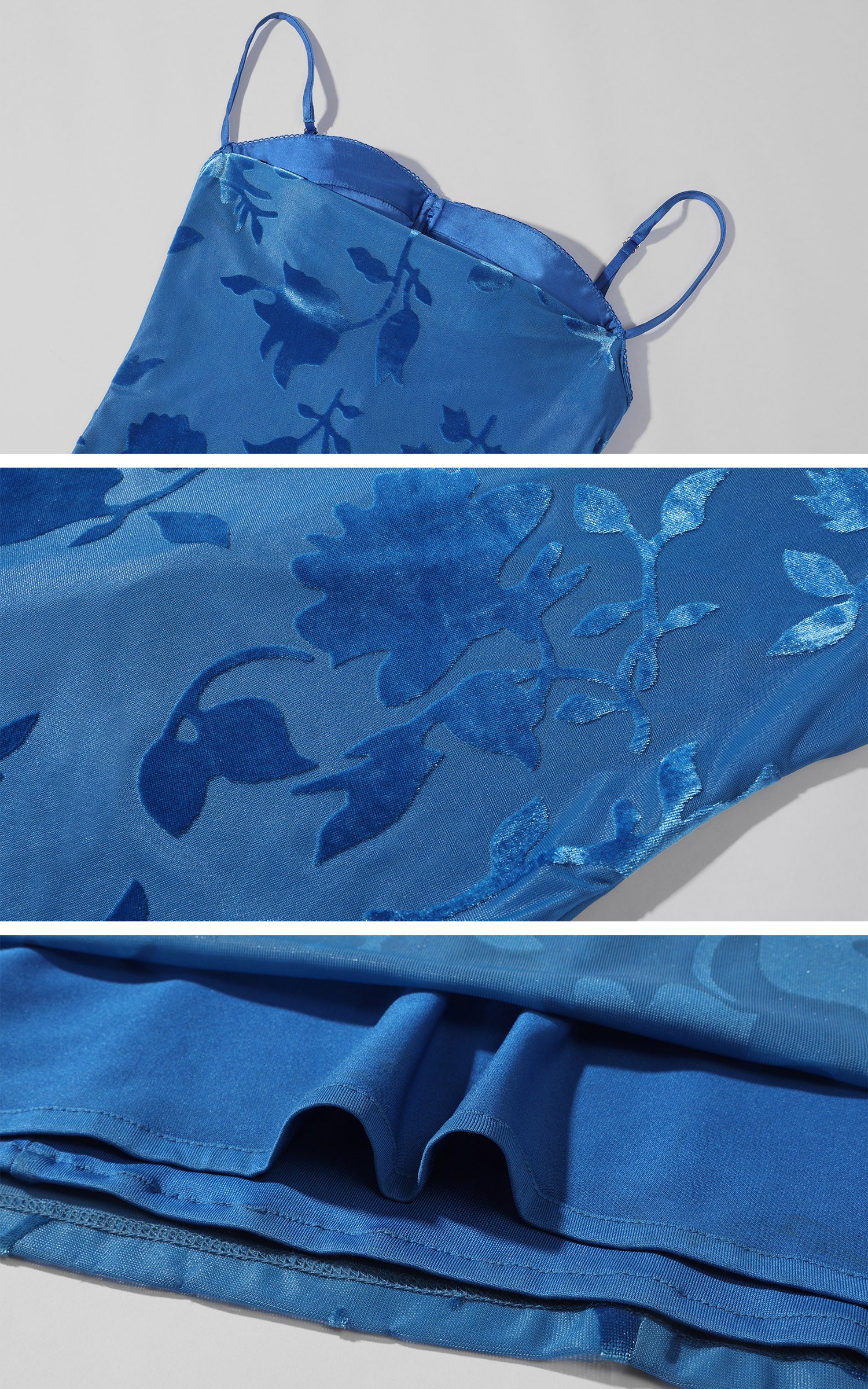 ROVENTE Liquid Floral Slip Maxi Dress