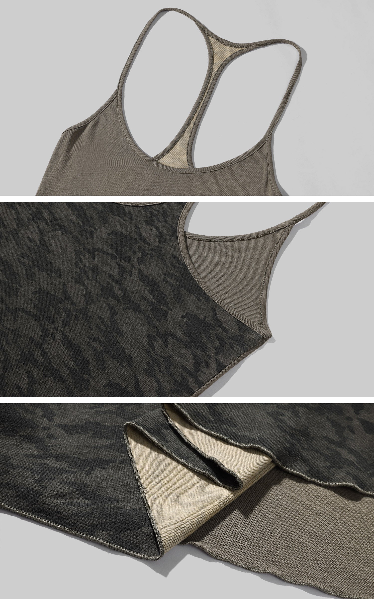 Rase le sol Asymmetric Layered Camisole Top