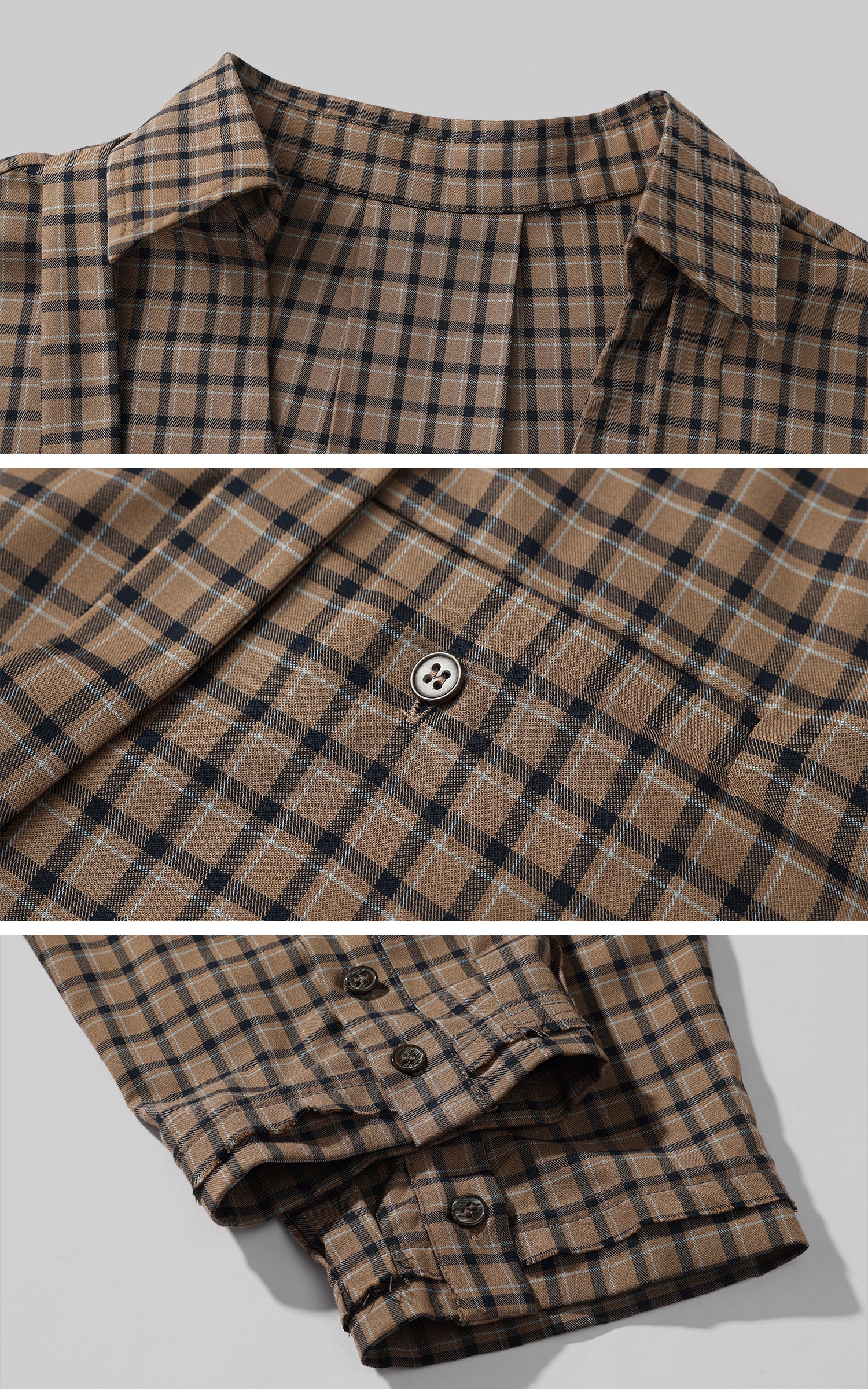 ROVENTE Draped Rose Check Shirt