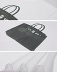 0122stepll T-shirt oversize à imprimé sac