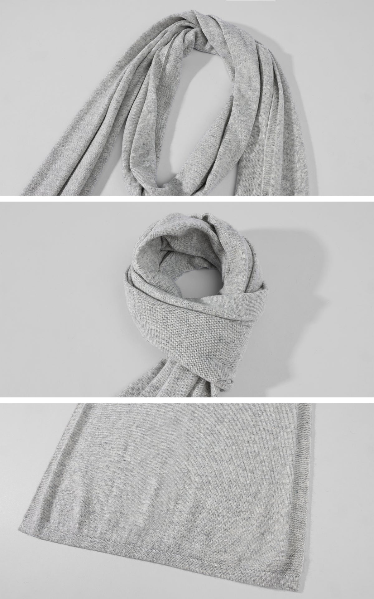 ROVENTE Soft Knit Cardigan, Camisole &amp; Long Scarf Three-Piece Set