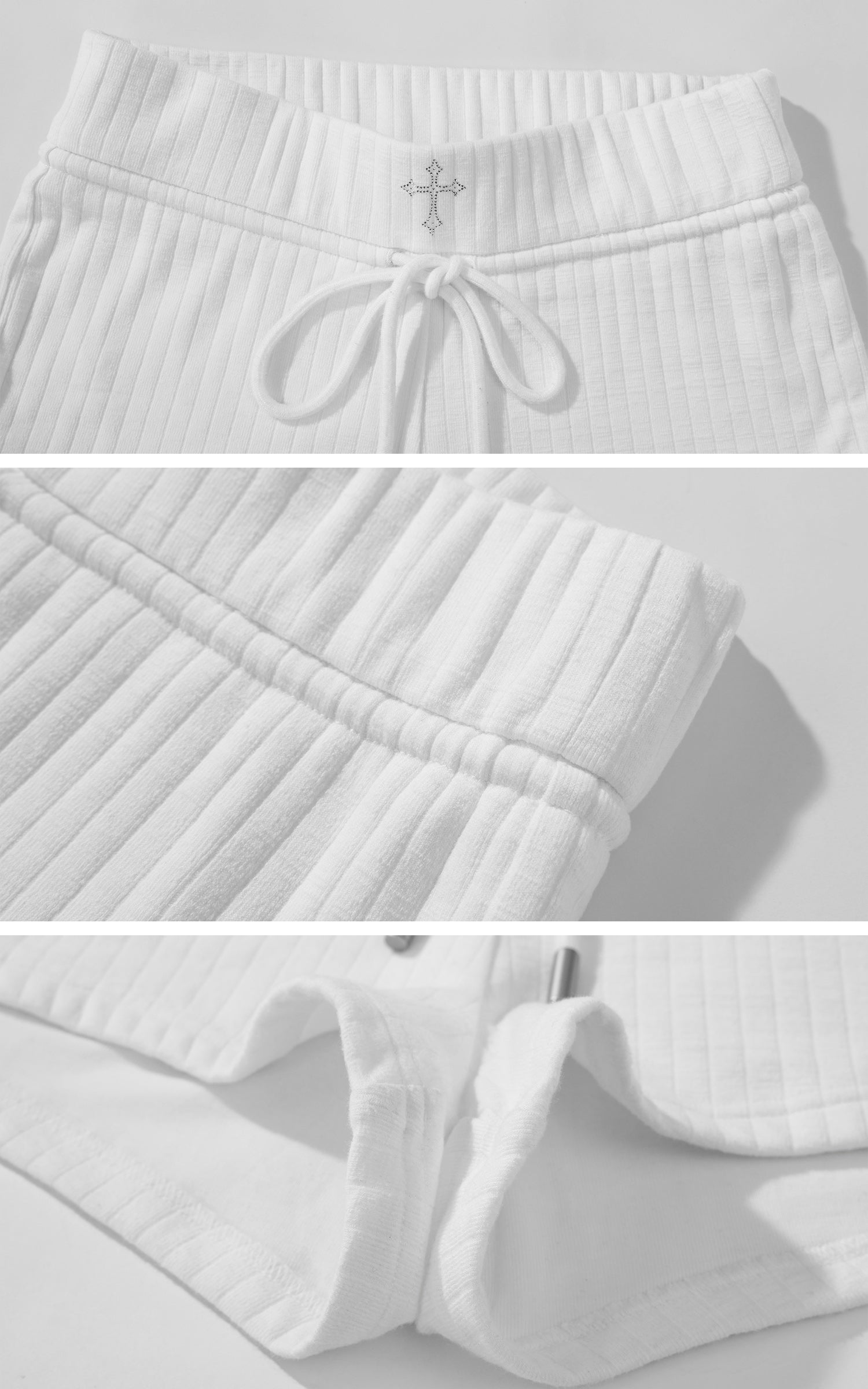 Rase le sol Quilted Texture Stretch Shorts - PINKPARKS
