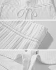 Rase le sol Quilted Texture Stretch Shorts - PINKPARKS