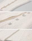 0122stepll Tie-Front Cardigan Button Knit Vest Maxi Skirt Set