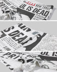 WARDEN EDGE Newspaper Graphic Micro Shorts