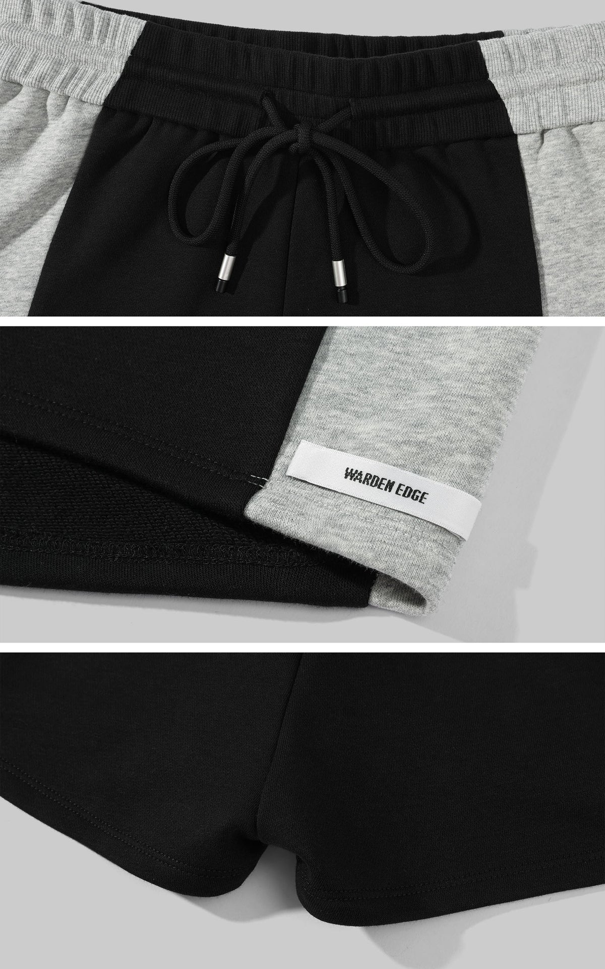 WARDEN EDGE Sculpted Zip-Up Hooded Jacket &amp; Shorts Set