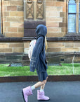 Rase le sol Embroidered Hooded Knit Sweater & Long Shorts Set