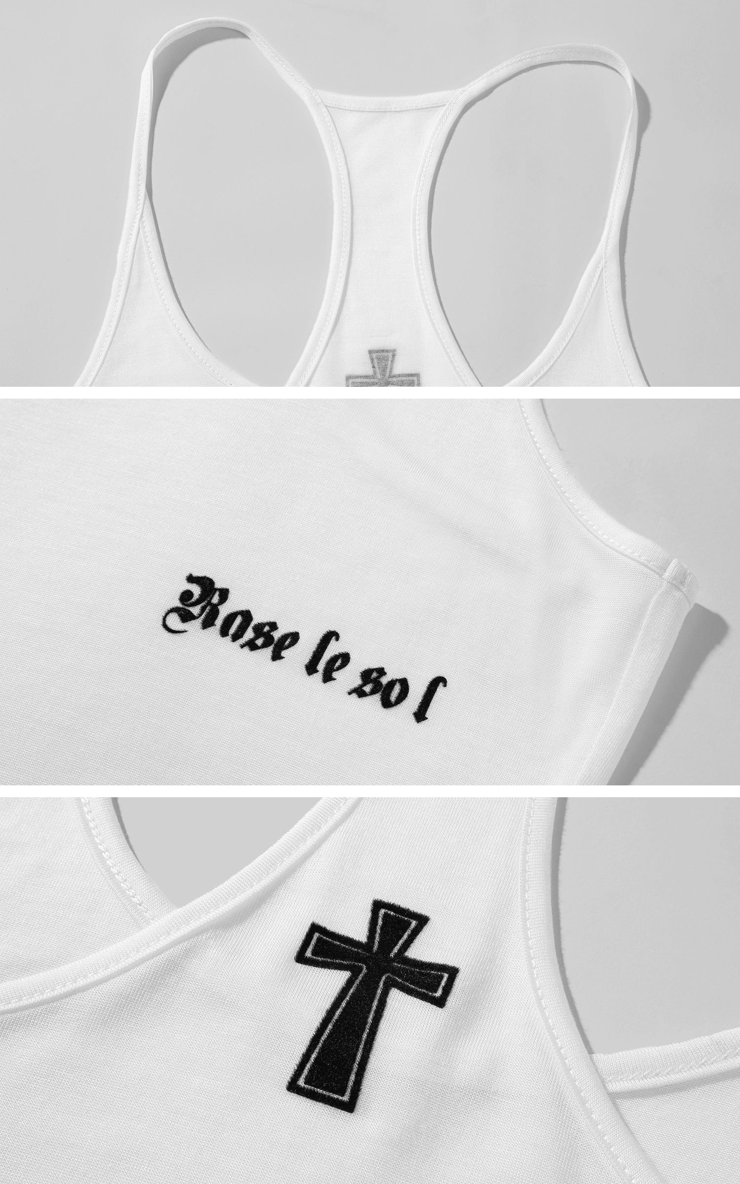 Rase le sol Fitted Jersey Racerback Tank - PINKPARKS