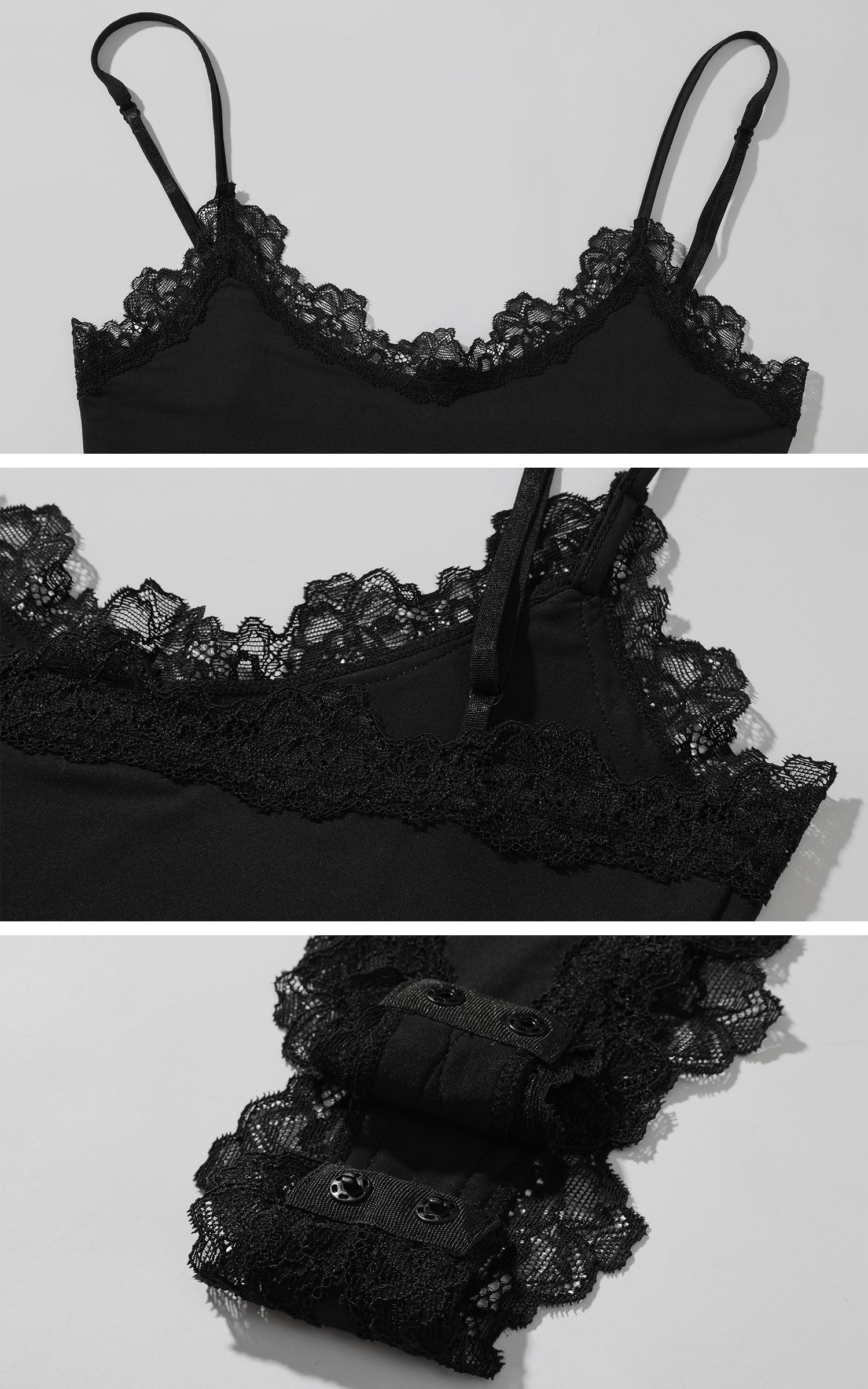 ROVENTE Lace-Trimmed Cut-Out Bodysuit - PINKPARKS