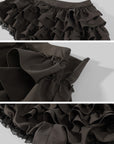Rase le sol Nocturne Layered Ruffle Mini Skirt