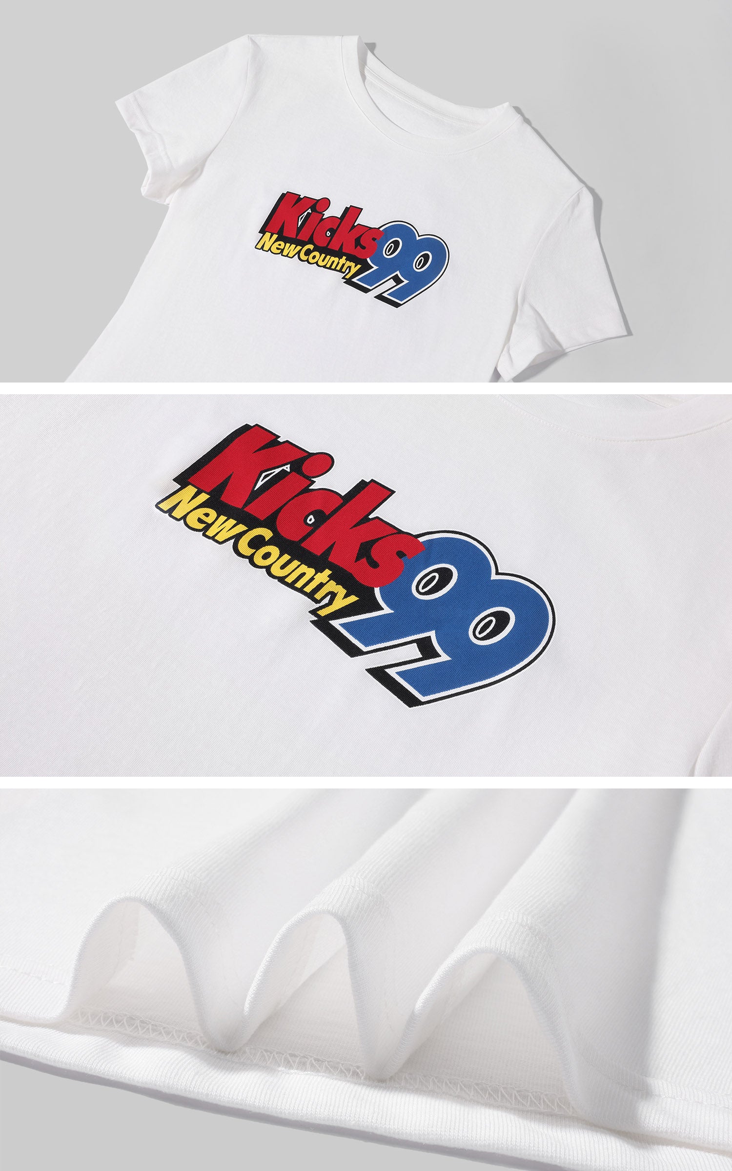 WARDEN EDGE Slim Cropped Graphic T-Shirt