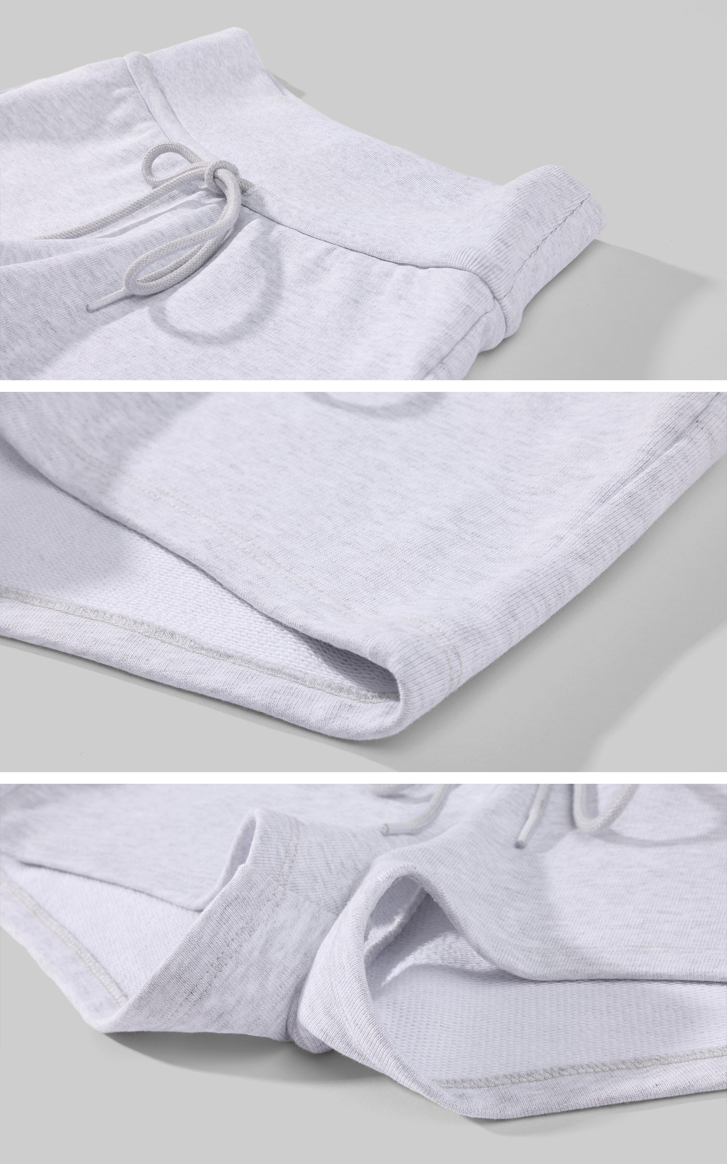 ROVENTE Minimalist Lounge Mini Shorts with Adjustable Drawstring Waist and Relaxed Fit